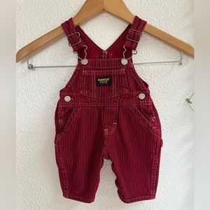 Red OshKosh B’gosh red baby overalls
